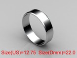  22,00 (размер) 5мм(ширина) Бесшовное обручальное кольцо (Американка) серебро(925), photo number 2