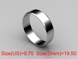  19,50 (размер) 5мм(ширина) Бесшовное обручальное кольцо (Американка) серебро(925), numer zdjęcia 2