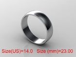  23,00 (размер) 5мм(ширина) Бесшовное обручальное кольцо серебро(925), photo number 2