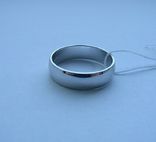  23,00 (размер) 5мм(ширина) Бесшовное обручальное кольцо серебро(925), фото №4
