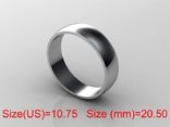  20,50 (размер) 5мм(ширина) Бесшовное обручальное кольцо серебро(925), фото №2