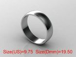  19,50 (размер) 5мм(ширина) Бесшовное обручальное кольцо серебро(925), фото №2