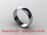  19,00 (размер) 5мм(ширина) Бесшовное обручальное кольцо серебро(925), photo number 2