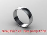  17,50 (размер) 5мм(ширина) Бесшовное обручальное кольцо серебро(925), numer zdjęcia 2