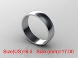  17,00 (размер) 5мм(ширина) Бесшовное обручальное кольцо серебро(925), numer zdjęcia 2