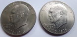 1 долар США 1776-1976. Ювілейна монета до 200 р. Незалежності. 2 шт., фото №2
