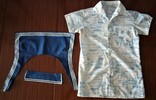 Дитячі речі радянського періоду: сорочка "Союз Аполлон" + деталі костюма моряка., фото №2