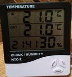 Гигрометр Термометр цифровой HTC-2 с выносным датчиком., numer zdjęcia 4