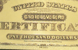 1000 долларов 1878 года, копия, пластик в фольге. Лот1., фото №7