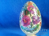 Пасхальное яйцо дерево ручная роспись 12,5 см., фото №4