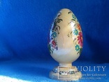 Пасхальное яйцо дерево ручная роспись 12,5 см., фото №5