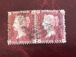 Сцепки марок Великобритании. Красный пенни., фото №6