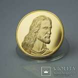 Памятный жетон Иисус - тайная вечеря (2 монеты+слиток), фото №3
