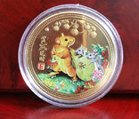 Сувенирная монета, Китайский Зодиак- 2020 год крысы, №1, фото №2