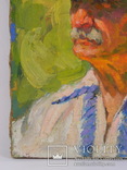 Мужской портрет. Старая картина маслом на холсте. 40,5 х 30 см. (0032), фото №6