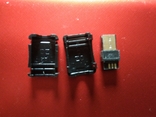 Разъем micro USB, папа, разборный, фото №3