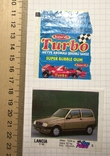 Lancia Y 10. OTO MOTO 6 Gum Liner + Kent Gum Wrapper, Turbo / Turbo, фото №4