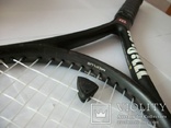 Теннисная ракетка без футляра wilson pro staff 5.0, midplus, hyper carbon профессиональная, фото №4