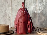 Стильный бордовый рюкзак, фото №3