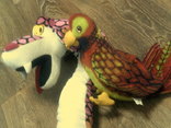 Кобра + попугай большие мягкие игрушки, фото №3