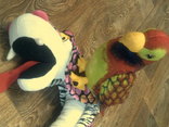 Кобра + попугай большие мягкие игрушки, фото №10