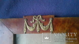 Старинная рама из карельской березы с бронзовой накладкой, фото №6