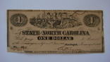 Северная Каролина 1 доллар 1866, фото №2