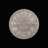 1 Крейцер 1870, Бавария, фото №2