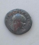 Денарий имп.Веспасиана реверс Великий Понтифик, фото №3