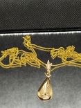 Золотая цепочка с кулоном , производства Ссср, фото №2