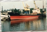 Фото (15*10 см.) фотохуд. Топалова Г.П. "Т/х "MARINA" в Мариупольском порту", 90-е г.г.., photo number 2
