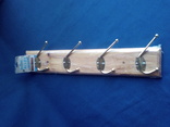 Вешалка деревянная с 4 крючками, фото №2