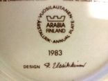 Настенная тарелка Arabia of Finland, Kalevala 1983 г., фото №4