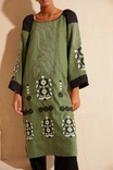 Плаття вишите зелене з ромашками D57, фото №7