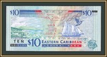Восточные карибы (К - Сент-Китс) 10 долларов 2000 р-38 (38k) UNC, фото №3