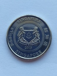 Сингапур 10 cents 2013 года unc, фото №2