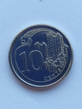 Сингапур 10 cents 2013 года unc, фото №3