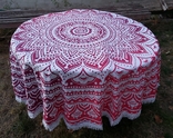 Ethnic tablecloth for a round table D 180 cm.India.Eco-cotton., photo number 2