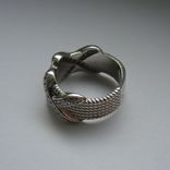 Серебряное кольцо в стиле ТиффаниTiffany amp; Co (Rope Six-row X Ring), photo number 7