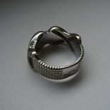 Серебряное кольцо в стиле ТиффаниTiffany amp; Co (Rope Six-row X Ring), photo number 9