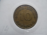 10 пфеннигов 1950 J Германия холдер 14~, фото №2