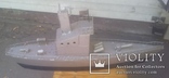 Старая металическая модель сторожевого катера. СССР. 50-е гг.ручная работа, фото №5