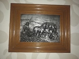 Картина из олова в деревянной рамке, фото №6
