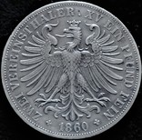 2 талера 1860 року, Франкфурт, срібло, фото №3