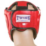 Шлем боксерский закрытый красный Flex Twins, фото №4