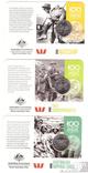 Australia Австралия-набор 14 монет x 20 Cents 2015 UNC WWI-100 Years of Anzac in folder, фото №5