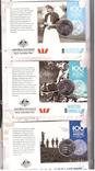 Australia Австралия-14 монет x 20 Cents 2015 UNC WWI-100 Years of Anzac in folder in album, фото №2