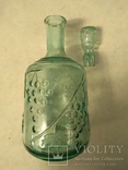 Бутыль для вина, графин стекло с пробкой комплект 1шт СССР #3, фото №9