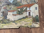 Картина Крым домик старинная 34х47 см, фото №10