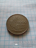 5000 лир 1994 Турция, фото №2